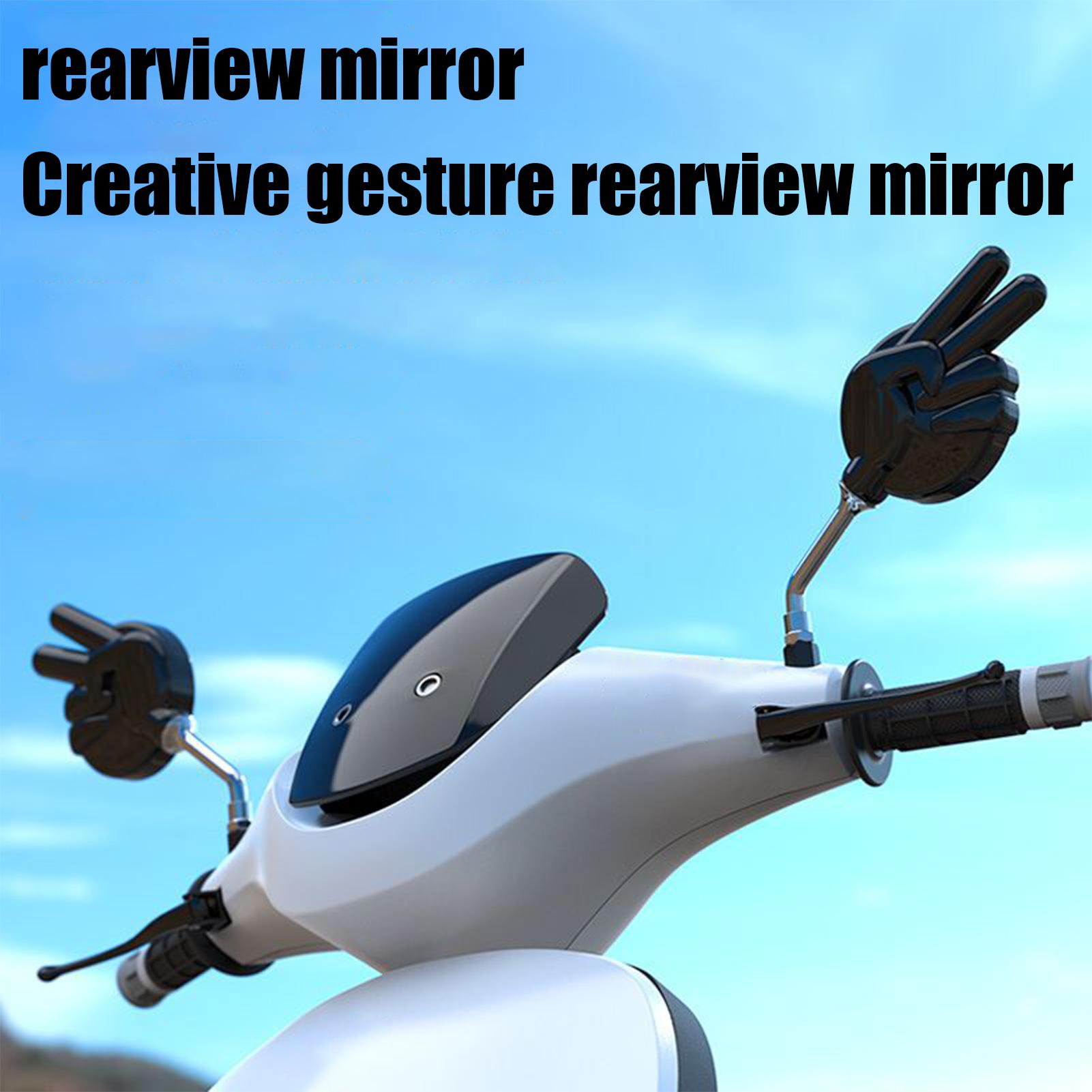 

Motorcycle Mirrors For Handlebars 2 Pieces Rear View Side Mirror Left And Right Anti-Glare High Definition Scissor Gesture China Mainland