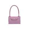 Longchamp Le Pliage Club 31 Foldable Nylon Canvas And Leather Tote Bag Women Tote Bag Pink 1899619P36