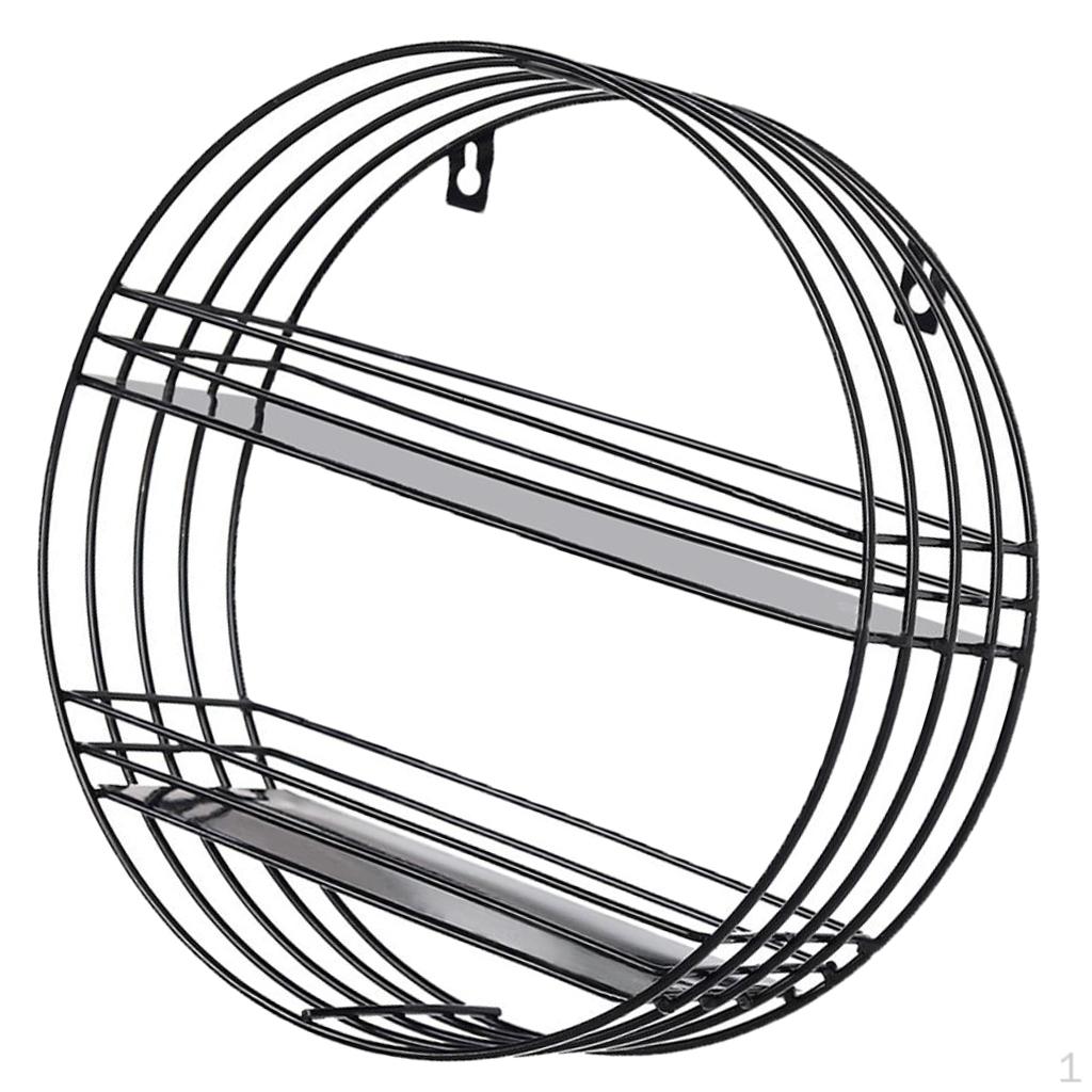 mount and storage Rack Basket Bins Hotel Bar Pub Ornament Black_30cm 2tier