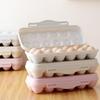 2Pcs Egg Organizer 18 Hole Plastic Storage Box Refrigerator Friendly Size Stackable Freshness Preserving Egg Container Anti
