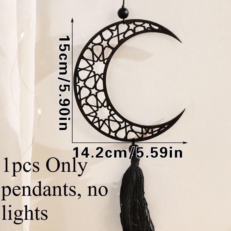 1/3 шт. Богемный стиль Звезда и Луна Полый Деревянный Подвеска Домашний Настенный Вешалка Домашний Декор Подвеска