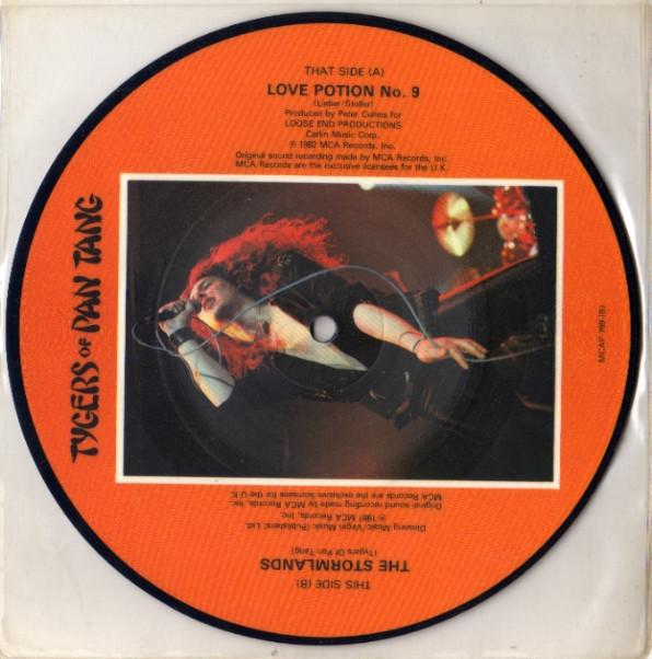 

7inch Record TYGERS OF PAN TANG Love Potion No.9 MCAP769 MCA RECORDS 1982 UK Rock Used