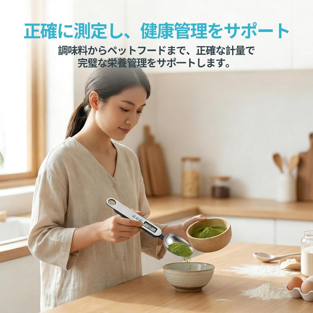 Digital Measuring Spoon, High Precision 0.1g Increments, LCD Display, HOLD Function, Unit Switching, Detachable, Lightweight, Compact, Scale Spoon
