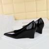 Slope Heel High-heeled Shoes with Shallow Mouth and Pointed Toe for Slimming, Banquet Women's Shoes, Single Shoes, Women's Slope Heel Shoes