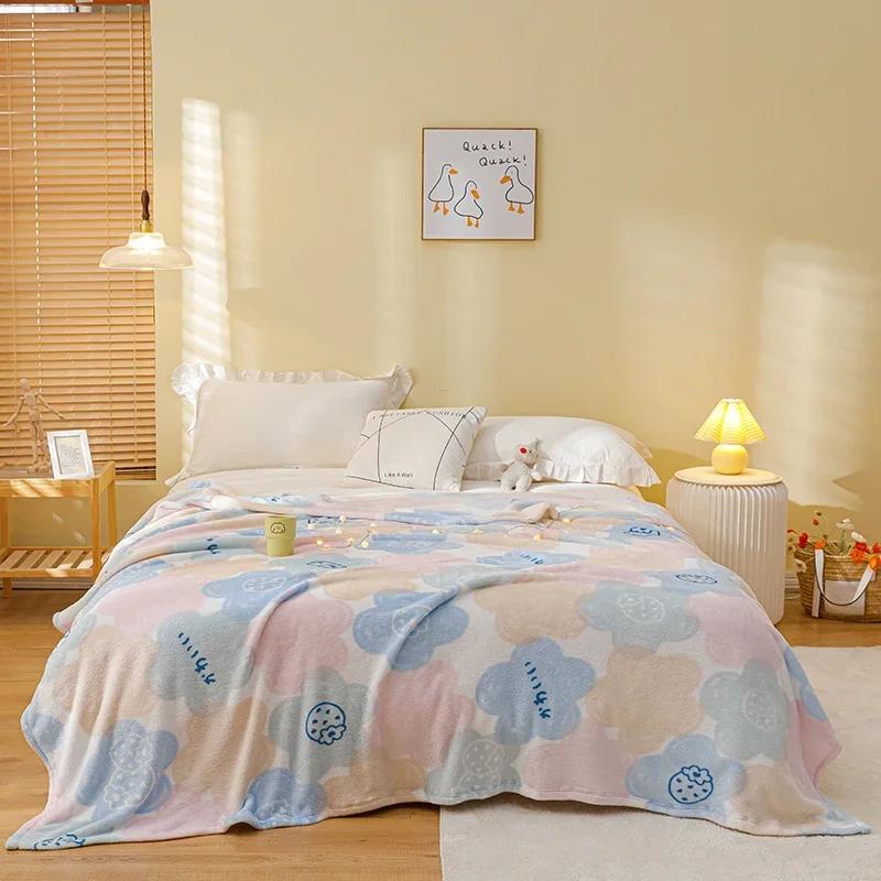 Stars Starry Sky Blanket Bedspread Warm Soft Flannel Print Throw Blankets Suitable for Sofa/Bed/Car Portable Blanket All Season