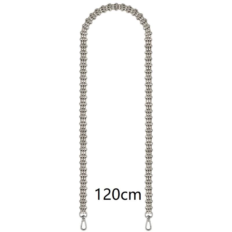 Durable Metal Bag Replacement Chains Detachable Shoulder Straps Multi Sizes 30-120cm for Crossbody Tote Bag DIY Accessories