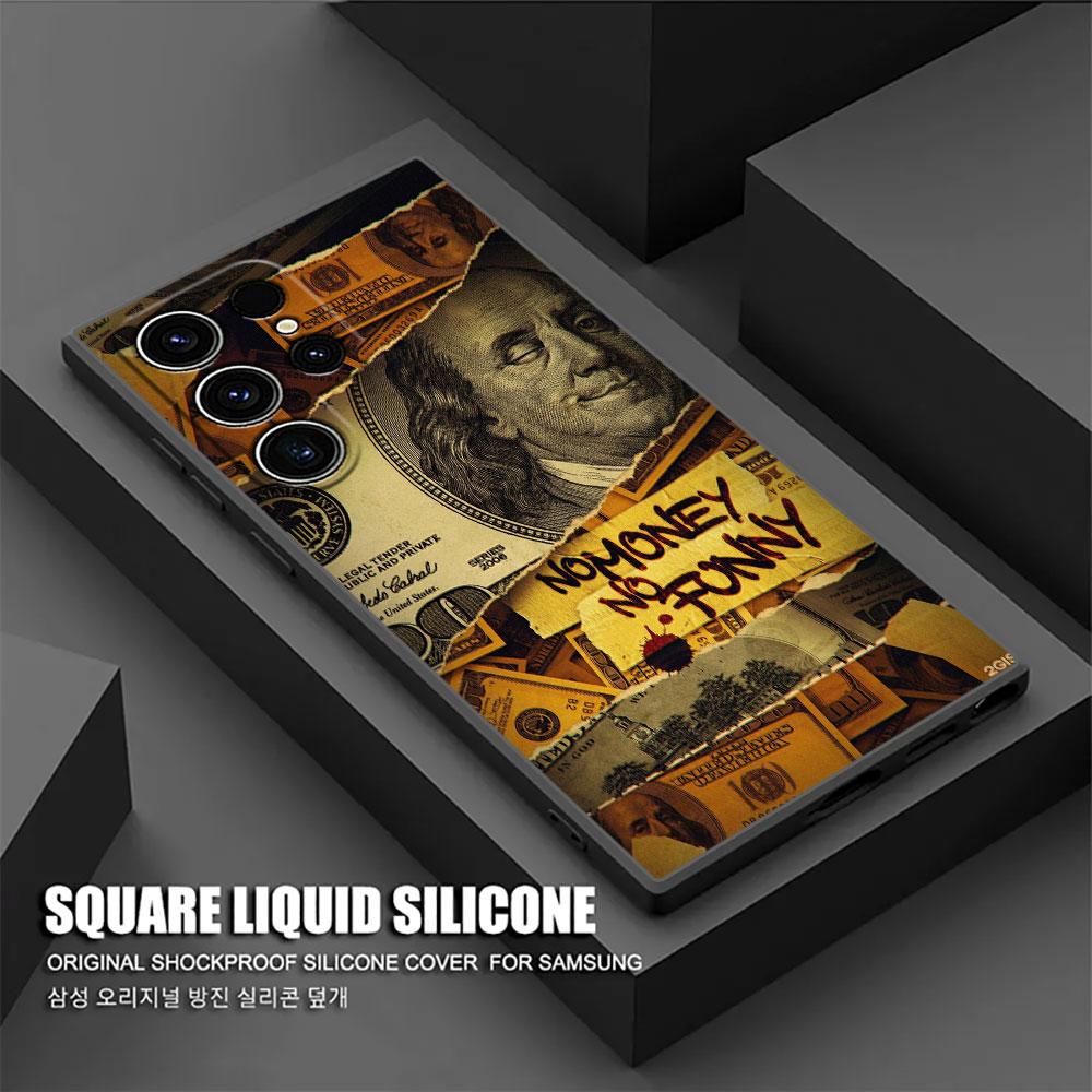 Winking Money Dollars S26Ultra Case For Samsung Galaxy S26 S25 S24 S23 S20 S21 FE S22 Ultra S26 Plus 5G Cases Soft Phone Cover