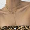 Multilevel Elegant Pearl Pendant Jewelry For Women Wedding Beads Pearl Chain Choker Necklaces N0278