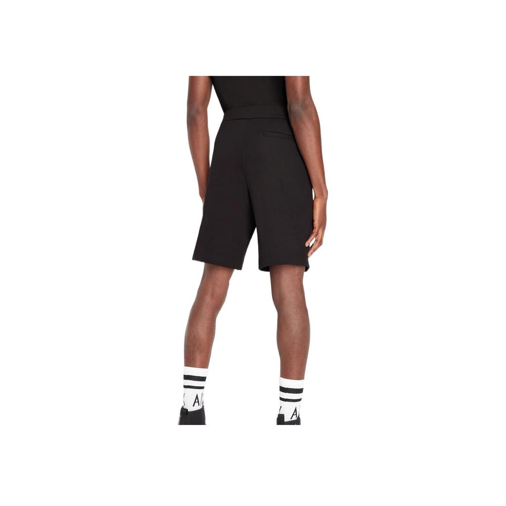 Armani Exchange SS23 Solid Color Straight Leg Casual Shorts Men shorts Black 8NZSPQ-ZJ1ZZ-1200