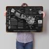 SATURN V RAKIETA PROJEKT Blaszany Plakat Spersonalizowana Sztuka Ścienna Retro Vintage Metalowe Znaki do Pokoju Fanów Ozdoby Dekoracja Domu
