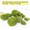 20 Pieces Assorted Sized Artificial Moss Rocks Decorative Faux Stones for Floral Arrangements Fairy Gardens Terrariums and Crafting