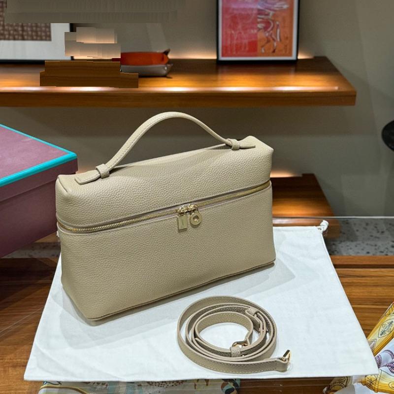 L27 Lunch Box Cover Layer Cowhide Gigi Same Style Single Shoulder Crossbody Lychee Patterned Small Cowhide Bag Versatile Temperament
