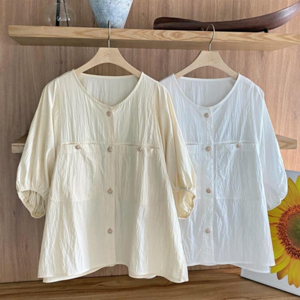 New ArrivAls Open Run Women A Line bAnding Sleeve No Button Blouse
