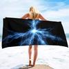 Oversized Beach Towel,Lighting Print Extra Large Big Pool Swim Travel Soft Towel Blanket Camping Cruise Lounge Chair Cover Gift