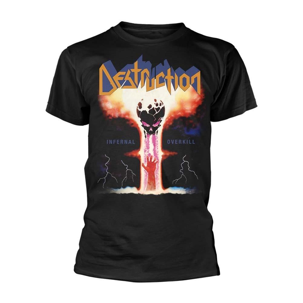 Men s Destruction Infernal Overkill T-shirt Small Black 4XL