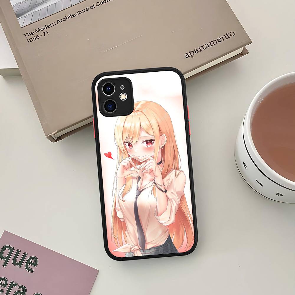 Anime My Dress-Up Darling Phone Case For iPhone 11 12 13 14 15 16 Pro Plus X XS MAX Matte Bumper Shockproof Cover