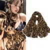 Lenço Voile Estampa Leopardo Fino Moda Bandana Novo Xales Envoltórios Femininos