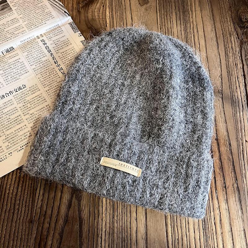 Hat Knit Warm For Women With Solid Color Design For Casual Cold Wear Season