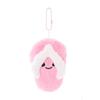 Squeaky Slipper Plush Doll Keychain Charm