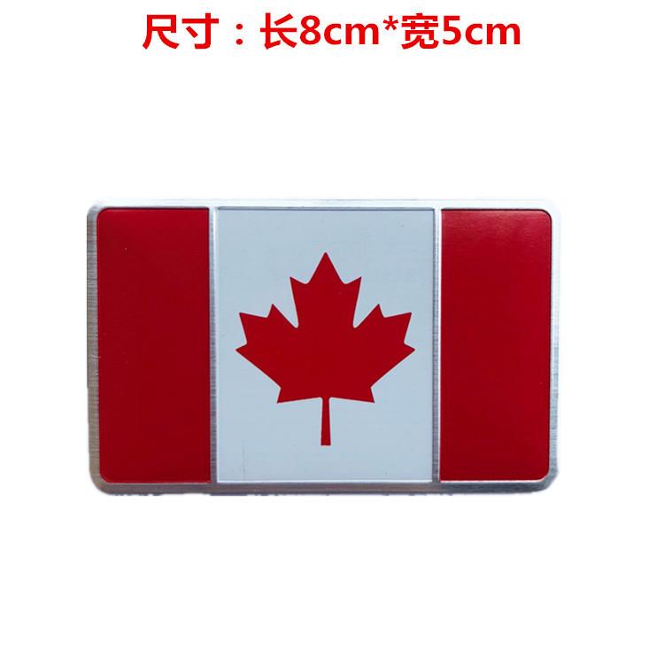 Metalowe naklejki samochodowe z flagą narodową ze stopu aluminium, naklejki dekoracyjne do modyfikacji samochodu, etykiety na karoserię