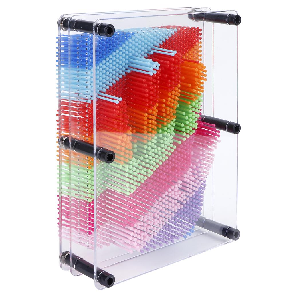 3?Dimensional Pin Art Board Toy for Sculptures Children Adults Learning Gift Educational Toy