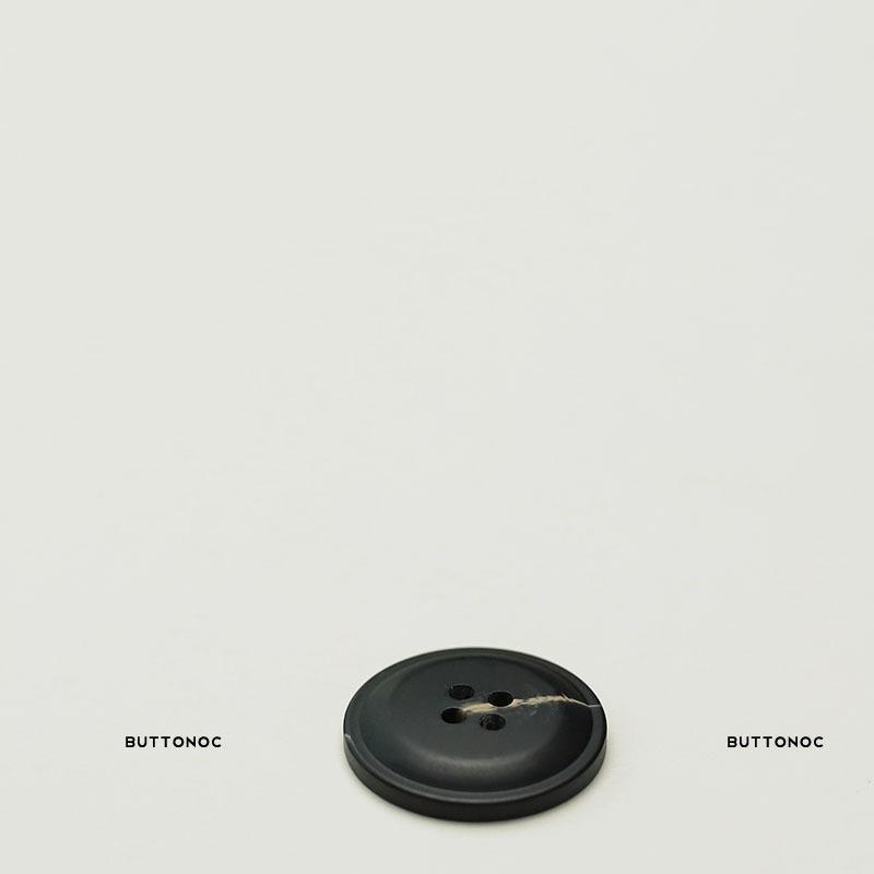 Black Button Letter Four Eyes Resin Blazer Accessories Double Sided Nitrile Fur Coat Buttons