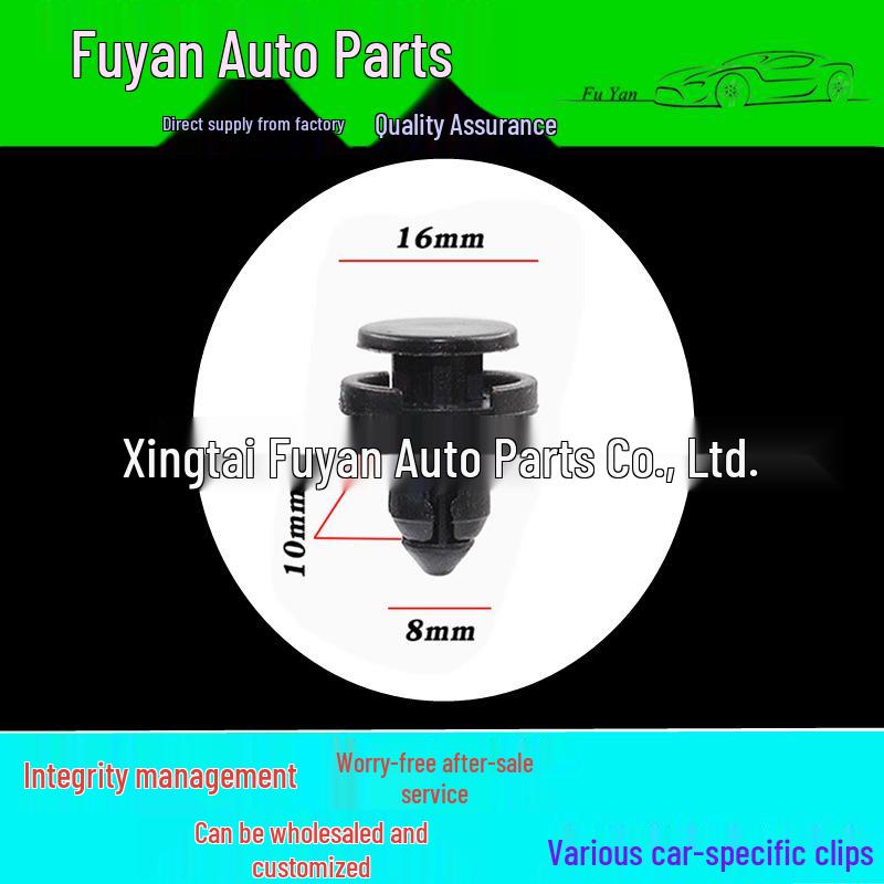 Compatible Bumper Grille Fender Liner Fastener for Great Wall Voleex C30, BYD Suri, Honda, and Toyota