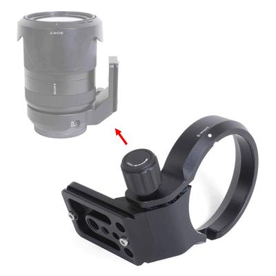 iShoot CNC Aviation Aluminum Lens Support Tripod Mount Specially Designed for Sony FE G 35mm 50mm and 85mm GM Collar, Ring, 24-240mm F/3.5-6.3 OSS,