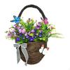 Door Hanging Basket Wreath Front Garland Ornament Ideal Gift Artificial Flowers Home Decor for