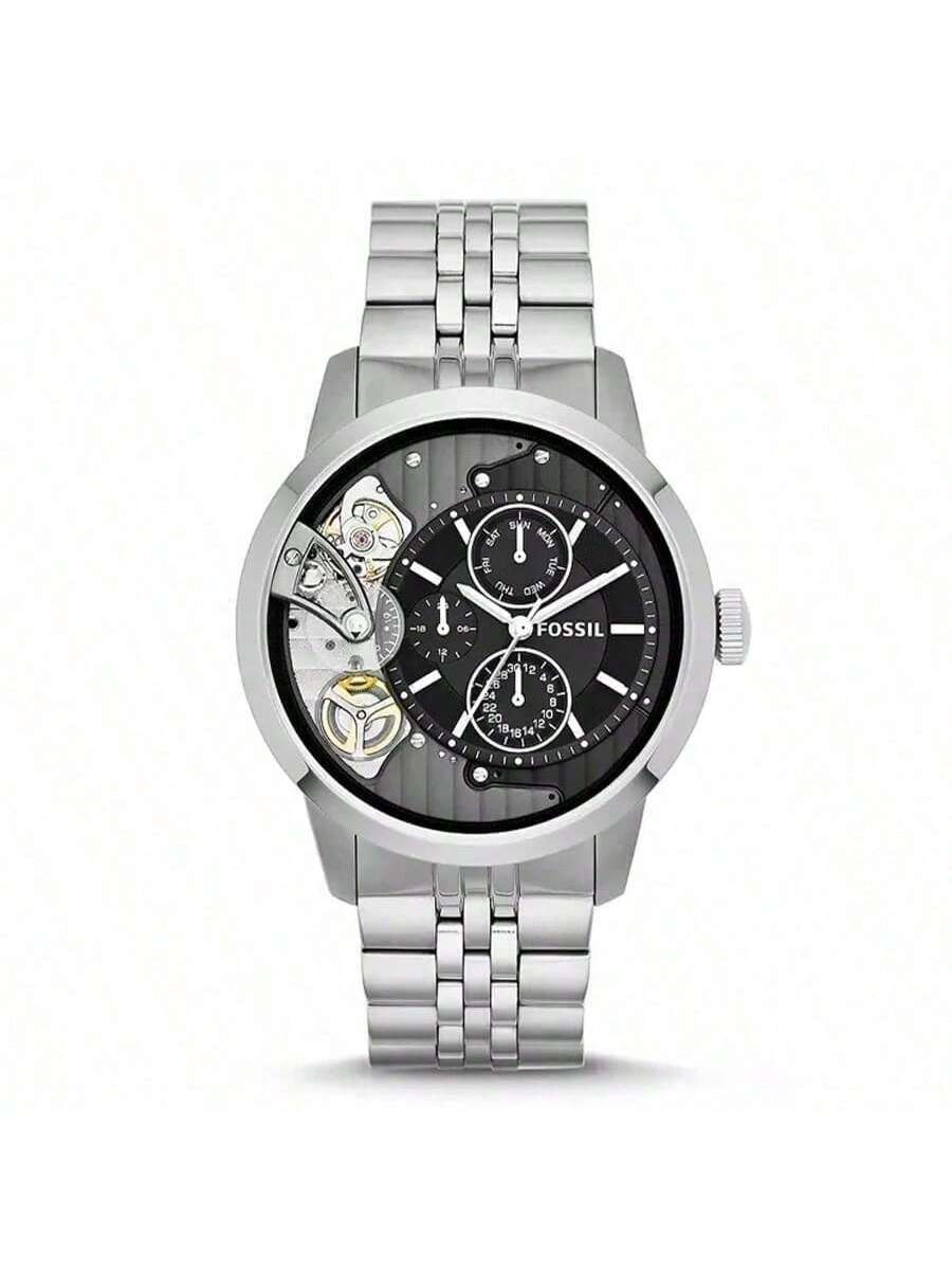 

Мужские кварцевые наручные часы с 3 стрелками, корпус из нержавеющей стали и устойчивое к царапинам стекло, модель ME1135 серебряный