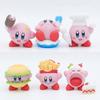Adorable Kirby Food Figurines Pvc Burger Fries Ice Cream Blind Box Model Set