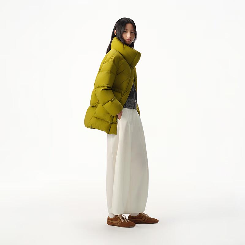 Broadcast Women's Loose Stand-Collar Short Goose Down Jacket