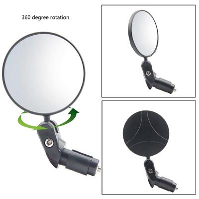 360 Degree Rotatable Bike Rear View Mirror for Bike Bicycles Flexible Cycling Accessories Safety Rear View Mirrors Set