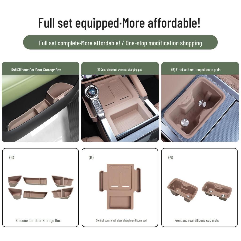 Dongfeng Mengshi M817 Wireless Charging Silicone Pad Cup Holder