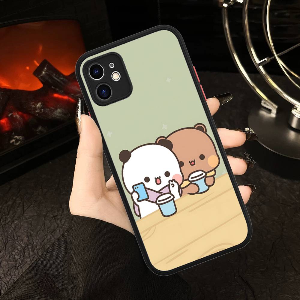 BUBU DUDU Cartoon For IPhone 16 15 14 Plus 13 12 11 Pro Max X XS MAX Translucent Matte Shockproof Cover