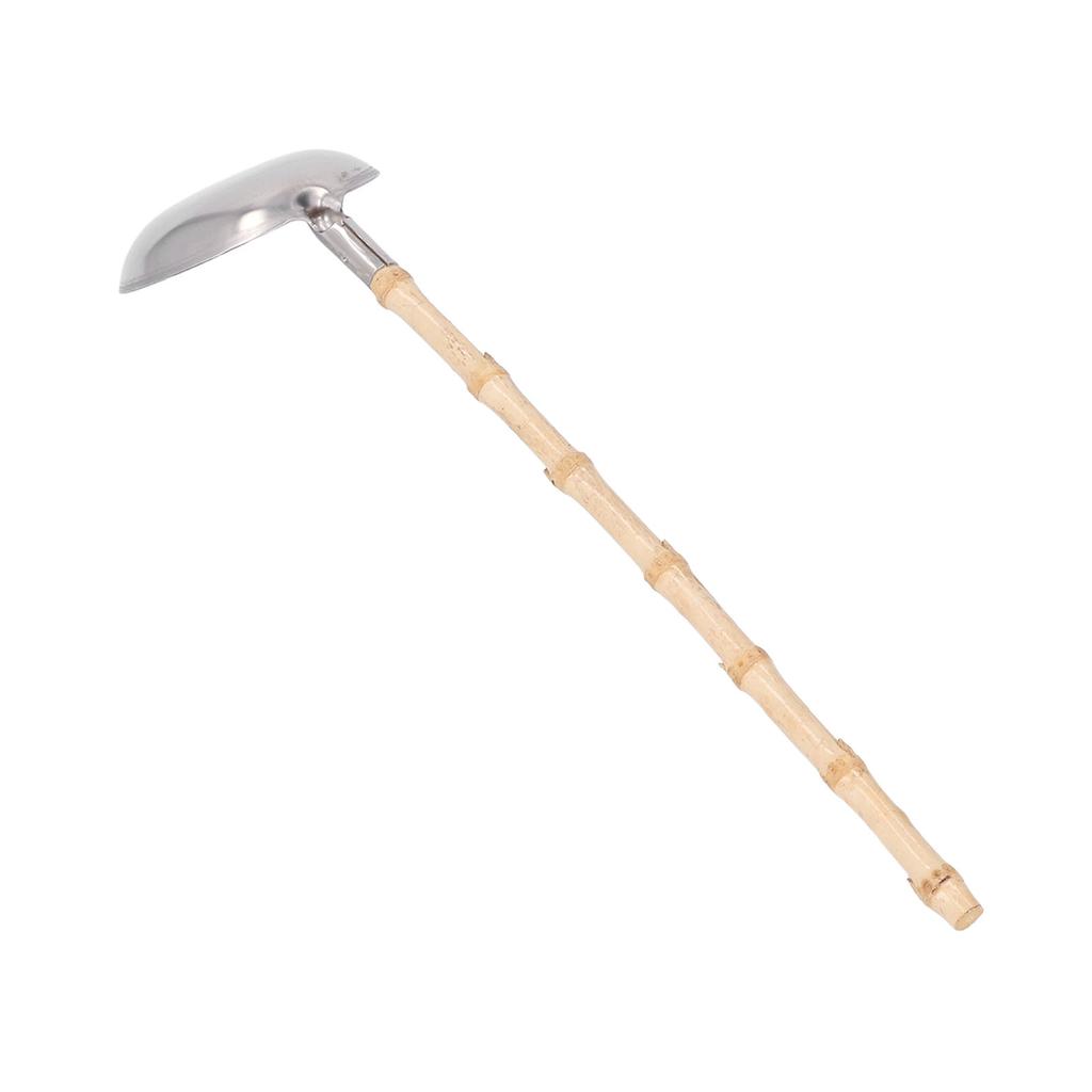 Stainless Steel Hot Pot Ladle Anti Scalding Heat Insulation Long Handle Hotpot Ladle Bamboo Handle
