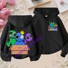 Rainbow Friends Kreslený Sportovní Plný Design Přívěsků Dětská Podzimní a Zimní Větruodolná Vysoce Kvalitní Dlouhý Rukáv Mikina na Zip
