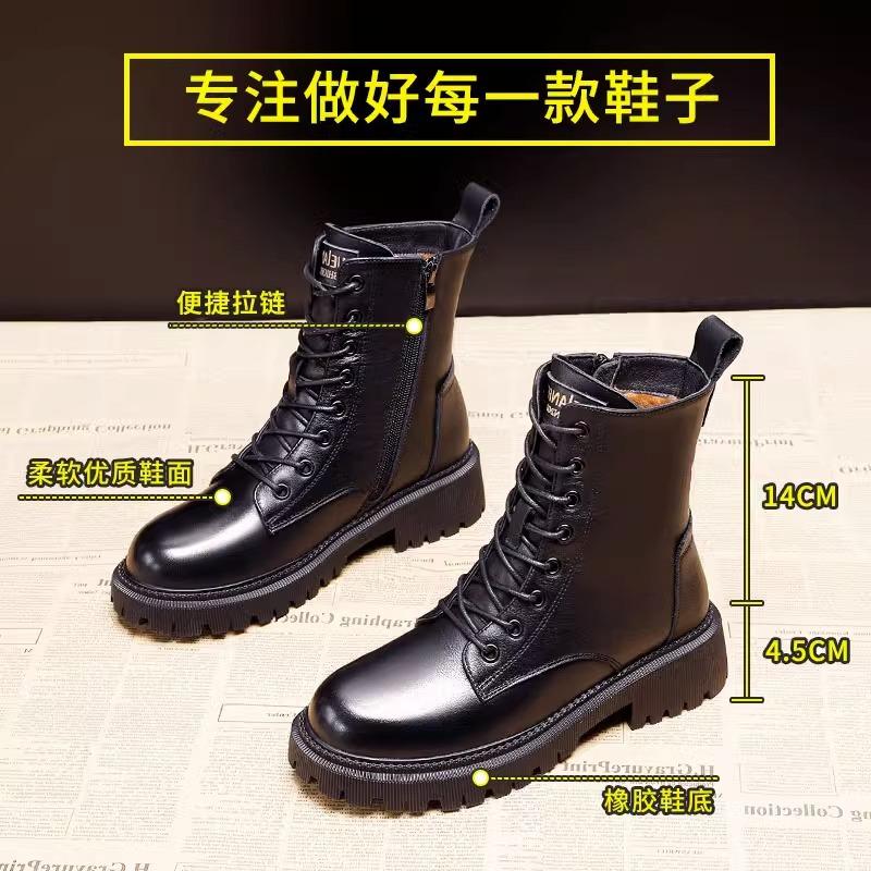 Snow boots women's new velvet thickened medium tube waterproof and non-slip fur integrated winter warm cotton shoes boots