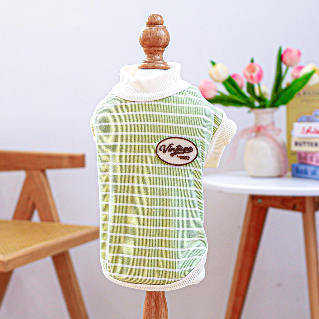 Directly from the Manufacturer/spot New Products, Pet Clothes Dog Cat Clothing Clothing Traction Small Vest - Black and White Strip