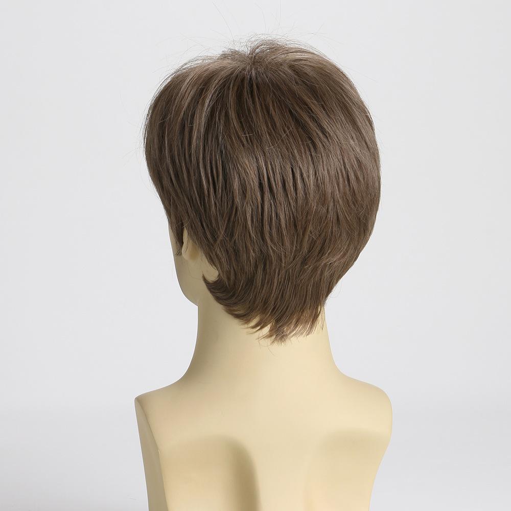 Wig European American Men's Fashionable Realistic Natural Handsome High-temperature Silk Short Head