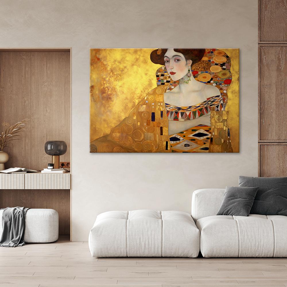 Canvas print, Golden Portrait of a Woman - G. Klimt