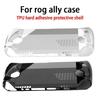 For Asus ROG Ally Soft TPU Transparent Shell Protective Case Cover Waterproof Full Protect Handheld Game Console Accessories