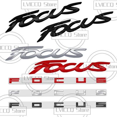 For Focus Car Emblem 3D Metal Hybrid ST Line MK2 MK3 MK4 Logo Body Decals Sticker Rear Tail Trunk Boot Letter Badge Styling
