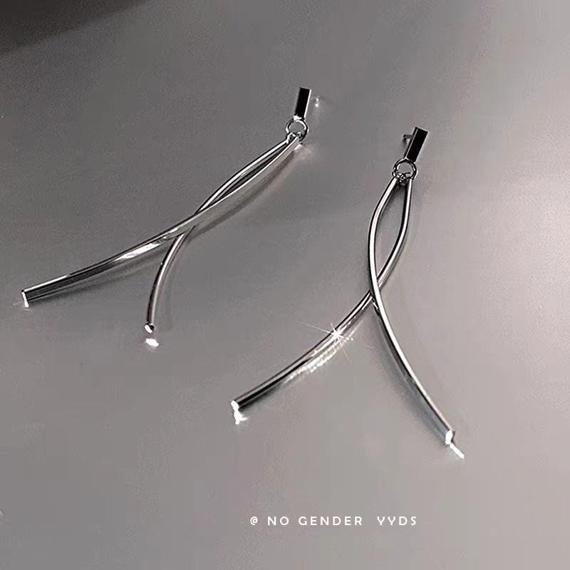 Minimalist Cross Tassel Earrings: 2025 Trendy High-End Design for Women