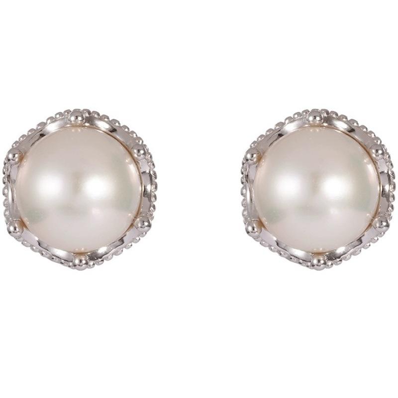 Pearl Stud Earrings Women's Elegance Temperament Versatile Earrings New Earrings Gift