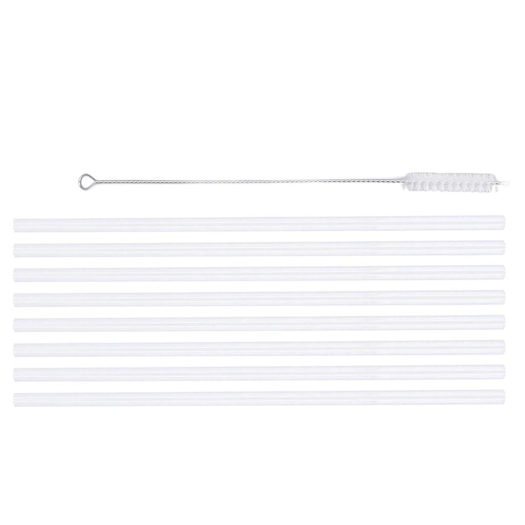Cup Straws Set 8pcs Straws Replacement Straw Set with Cleaning Brush for 14oz 20oz 30oz 40oz Cup