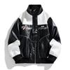 Frühling und Herbst Neue trendige Lederjacken für Herren, Herren Pu Motorradjacken, Revers, Lässig und Gutaussehend