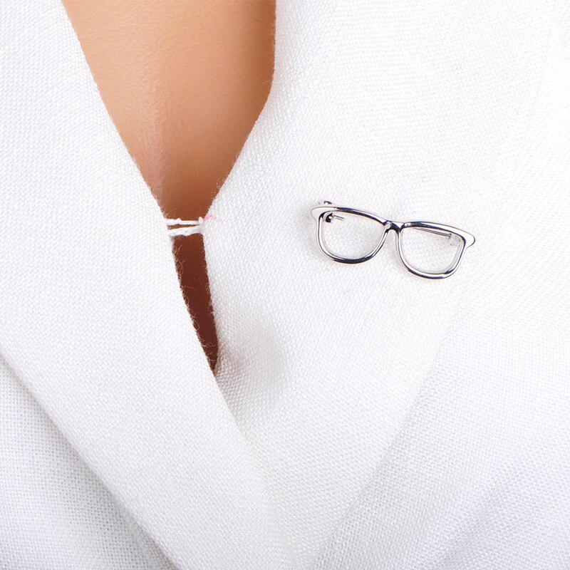 Blucome Simple Elegant Sunglasses Shape Brooches Men's Suit Dress Shirt Collar Women Kids Bag Hat Shirt Button Pins Buckle Gift