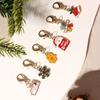 1PC Enamel Backpack Decorative Clip for Keys Party Alloy Bag Pendants Christmas Keychain Gifts Storage Wallet Aesthetic