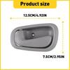 4X Front Side Rear Interior Panel Door Handle Gray Fit 1998-2002 Toyota Corolla